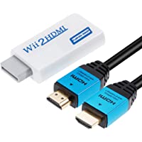 Zacro Convertidor de Wii a HDMI Real 720P 1080P HD Salida de Audio Video Adaptador Convertidor con Alta Velocidad Cable…